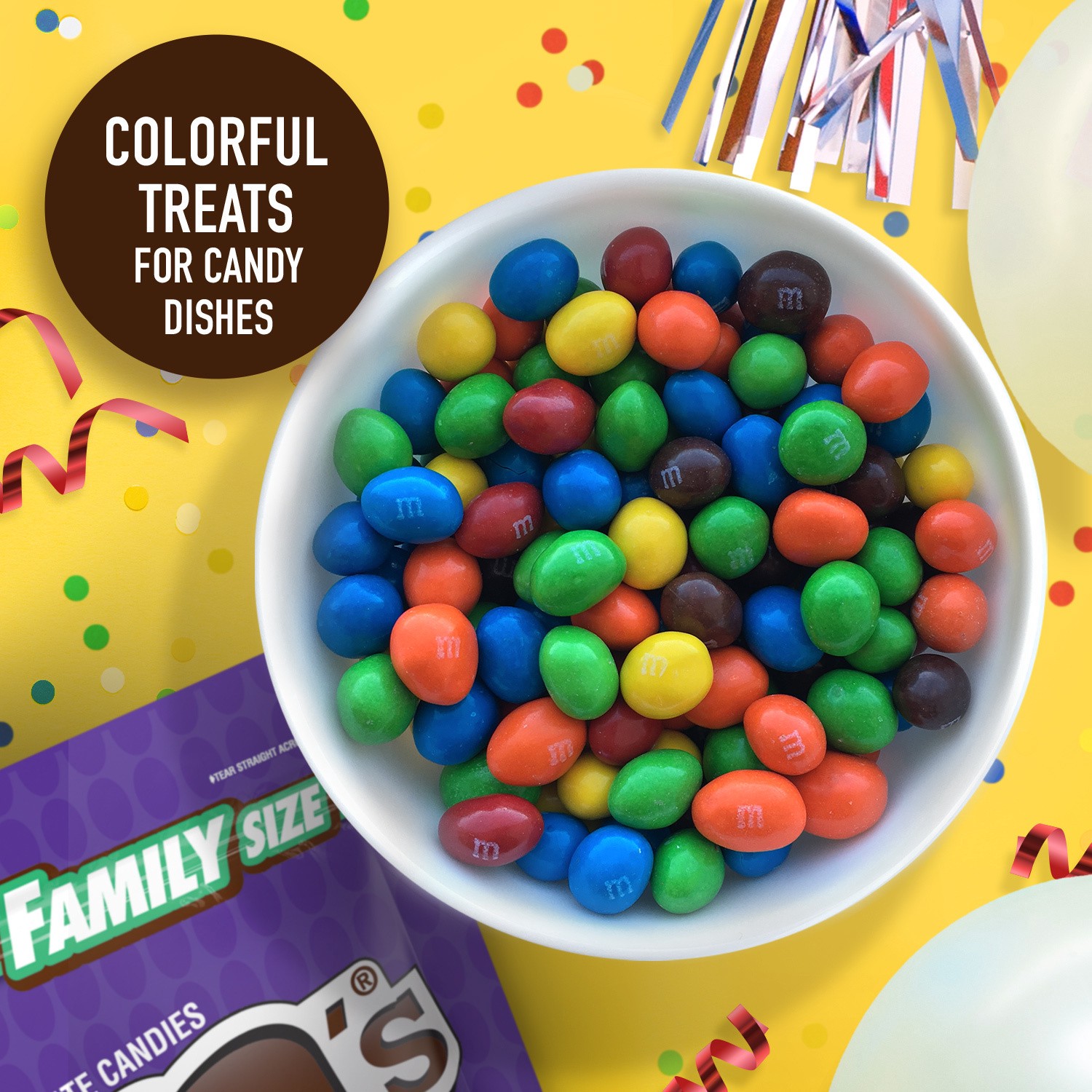 slide 2 of 8, M&M's Peanut Dark Chocolate Candy, Family Size, 18oz Bag, 18 oz