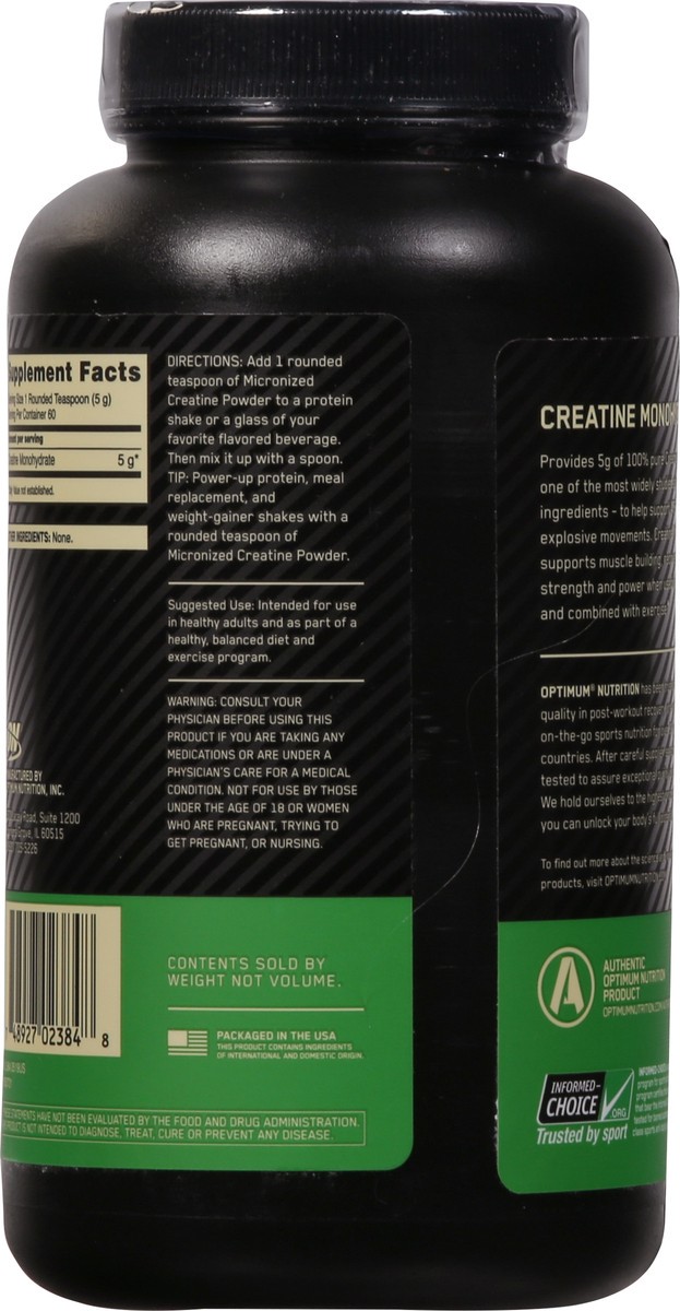 slide 13 of 14, Optimum Nutrition Micronized Unflavored Creatine Powder 10.6 oz, 10.6 oz