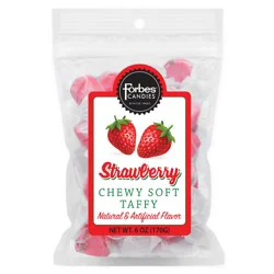 Forbes Candies Strawberry Chewy Soft Taffy