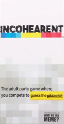Incohearent Ages 17+ Guess the Gibberish Adult Party Game, 1 ea
