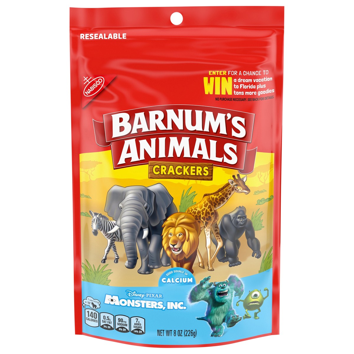 slide 1 of 1, Barnum's BARNUM'S Original Animal Crackers, Kids Snacks, Snak-Saks, 8 oz, 8 oz