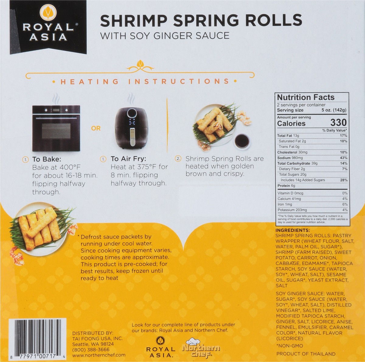 slide 7 of 9, Royal Asia Shrimp Spring Rolls, 1 ct
