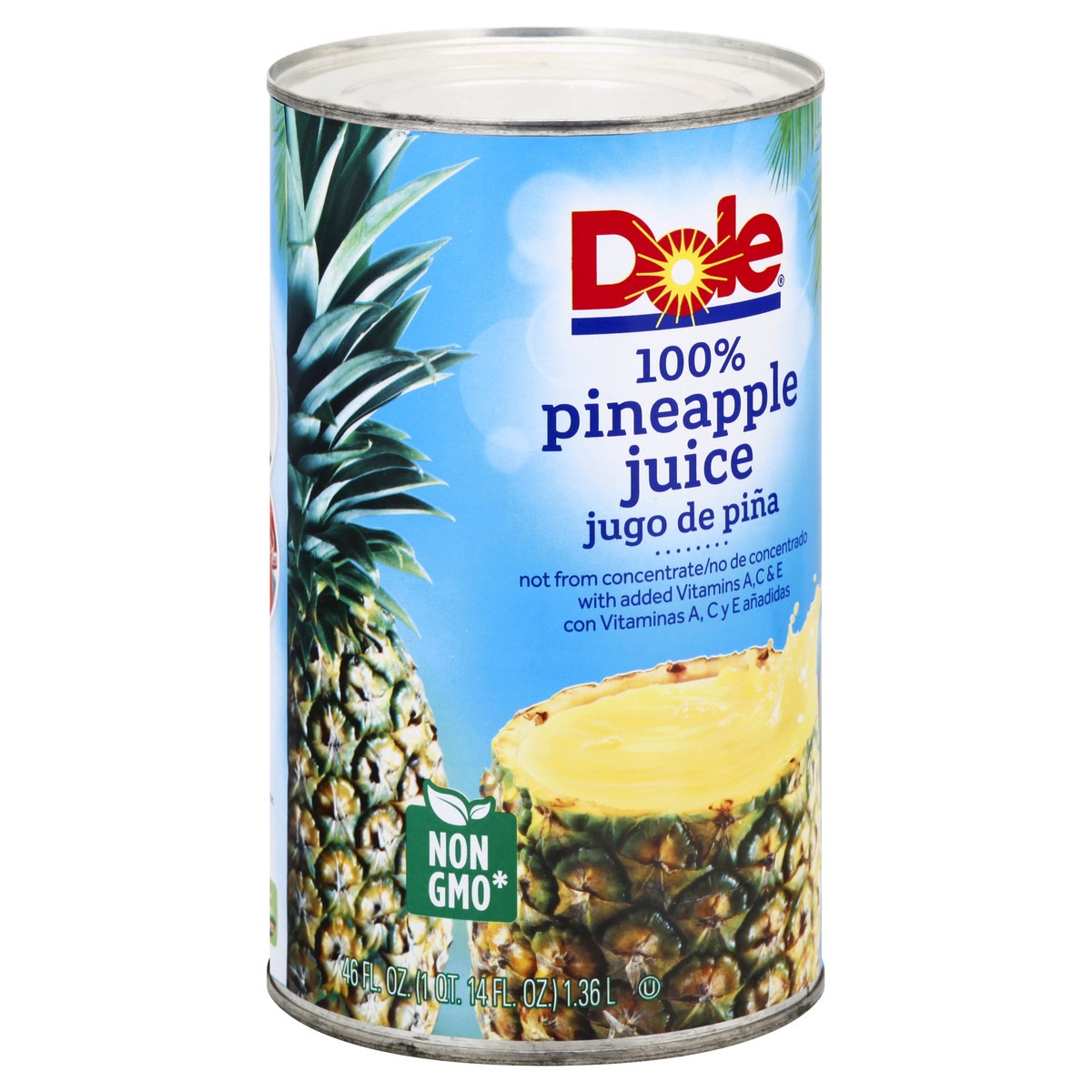 slide 10 of 10, Dole 100% Pineapple Juice - 46 oz, 46 oz