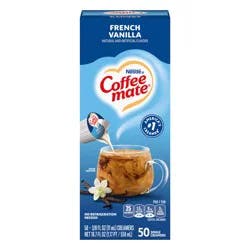 NESTLE COFFEE MATE Coffee Creamer French Vanilla Flavor, Liquid Creamer Singles, 0.375 fl oz, 50 Count