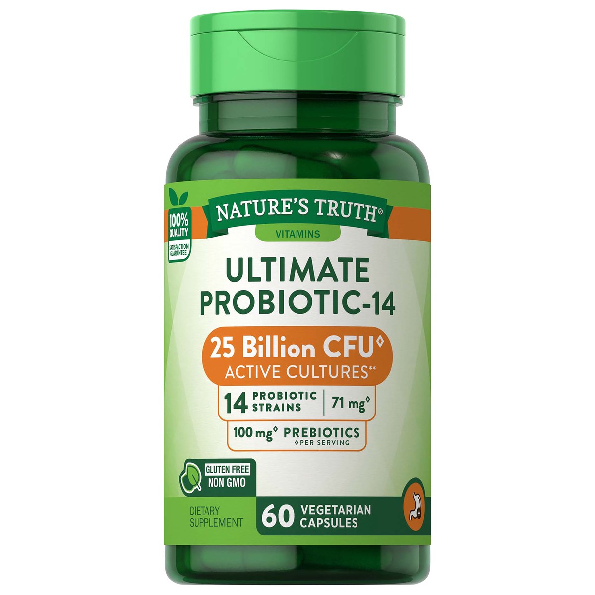 slide 1 of 4, Nature's Truth Ultimate Probiotic 25 Billion, 60 ct