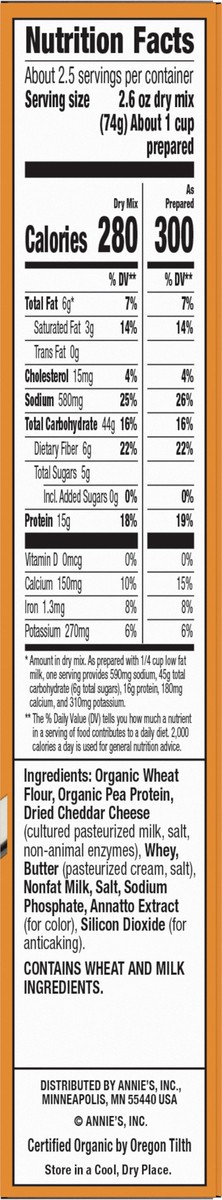 slide 14 of 14, Annie's Super! Mac, Macaroni And Cheese, Shells and Real Aged Cheddar, Made with Organic Pasta, 6 oz, 6 oz