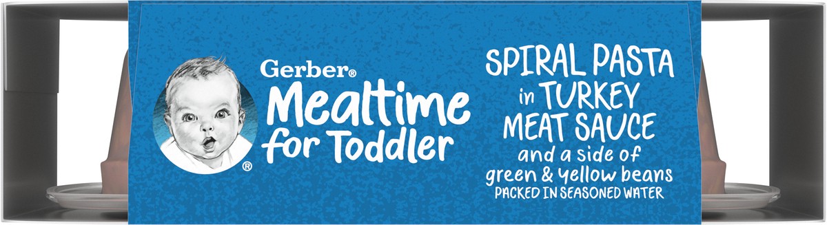 slide 2 of 9, Gerber Graduates Lil Entrees - Spiral Pasta in Turkey Meat Sauce With Green & Yellow Beans, 6.67 oz