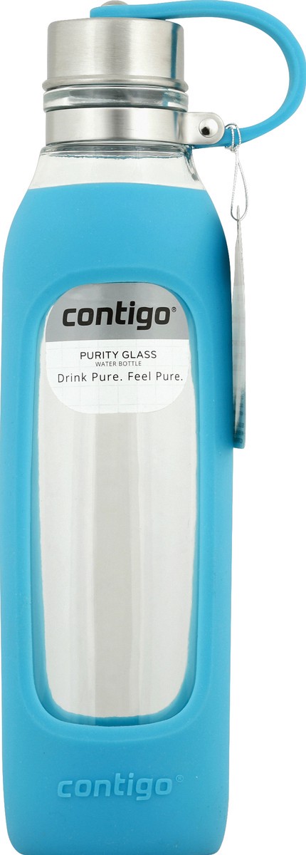 slide 5 of 7, Contigo Purity Glass Bottle - Scuba Blue, 20 oz