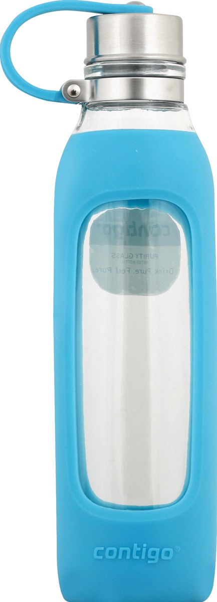 slide 6 of 7, Contigo Purity Glass Bottle - Scuba Blue, 20 oz