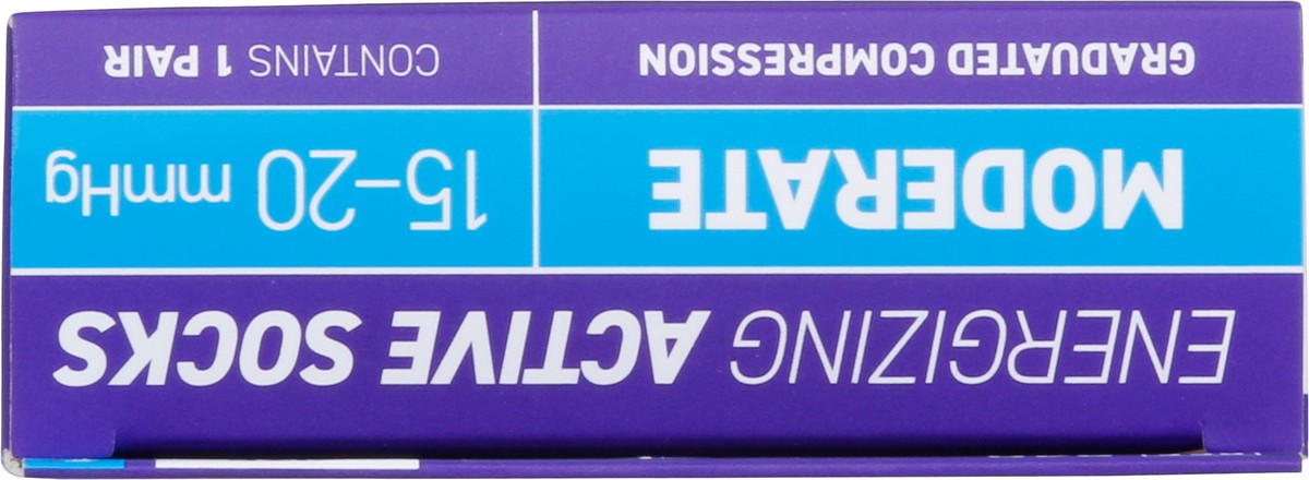 slide 9 of 9, Neo G Black Moderate Energizing Dress Socks Extra Large 1 Pair, 1 ct