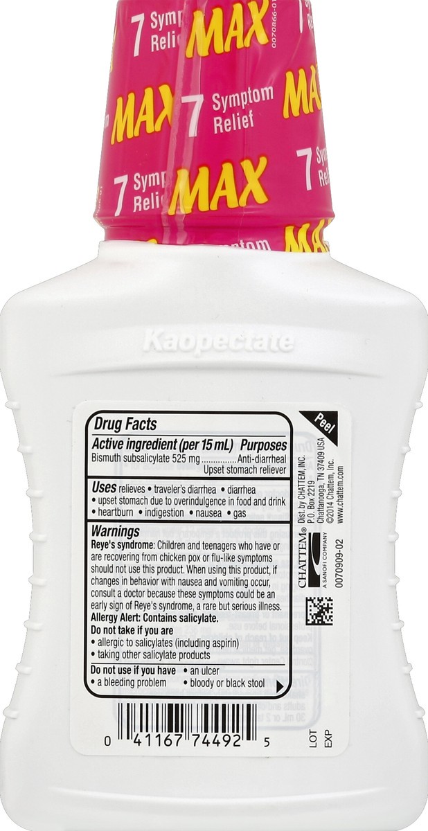 slide 6 of 7, Kaopectate Max Peppermint Liquid Anti Diarrheal & Upset Stomach Reliever, 8 fl oz