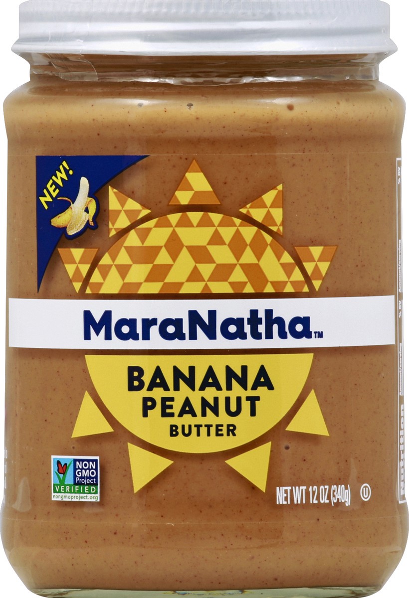 slide 2 of 2, MaraNatha Banana Peanut Butter, 12 oz