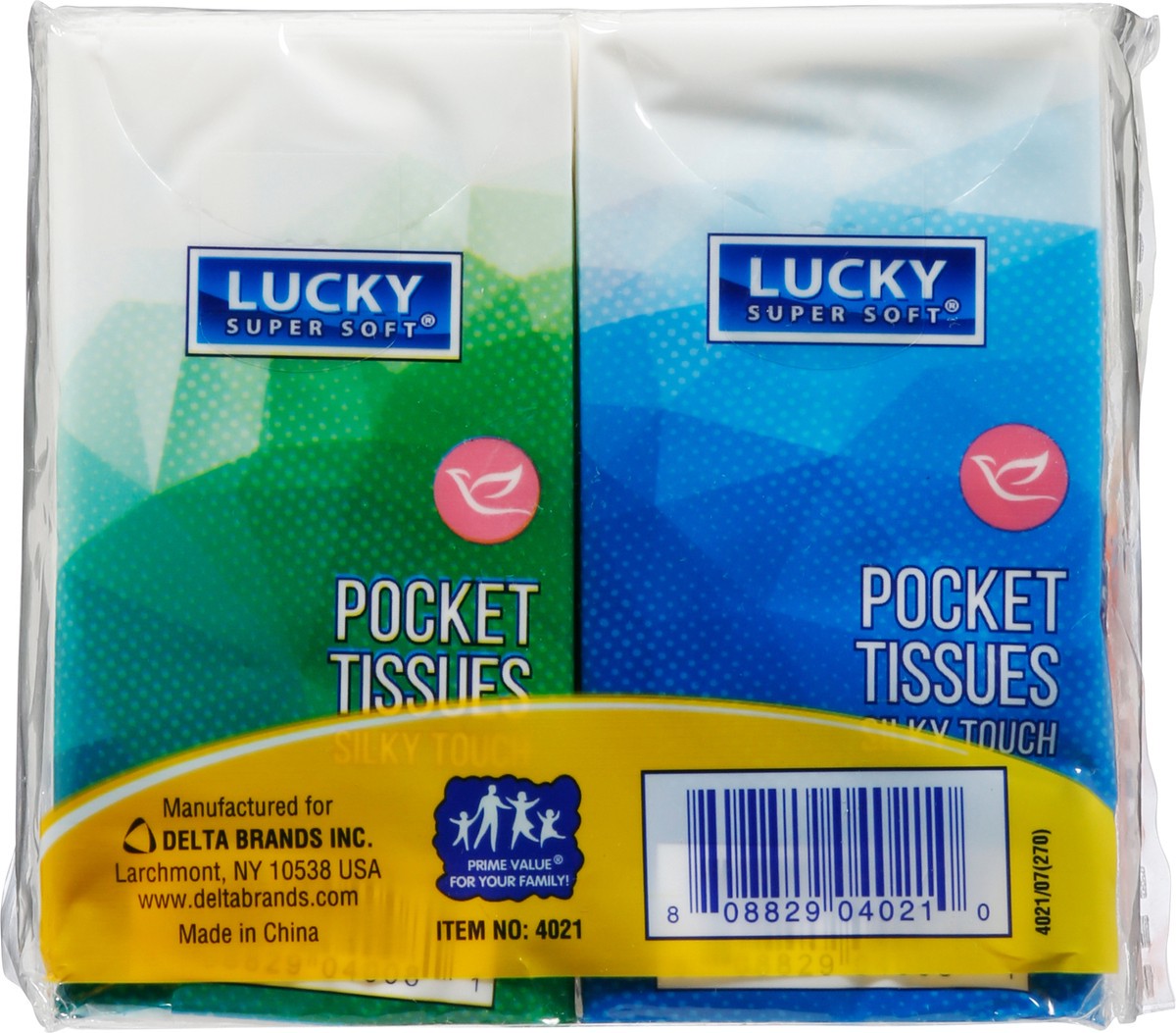 slide 3 of 12, Lucky Super Soft 8 Pack Silky Touch 3-Ply Pocket Tissues 8 - 10 Tissue Packs, 8 ct