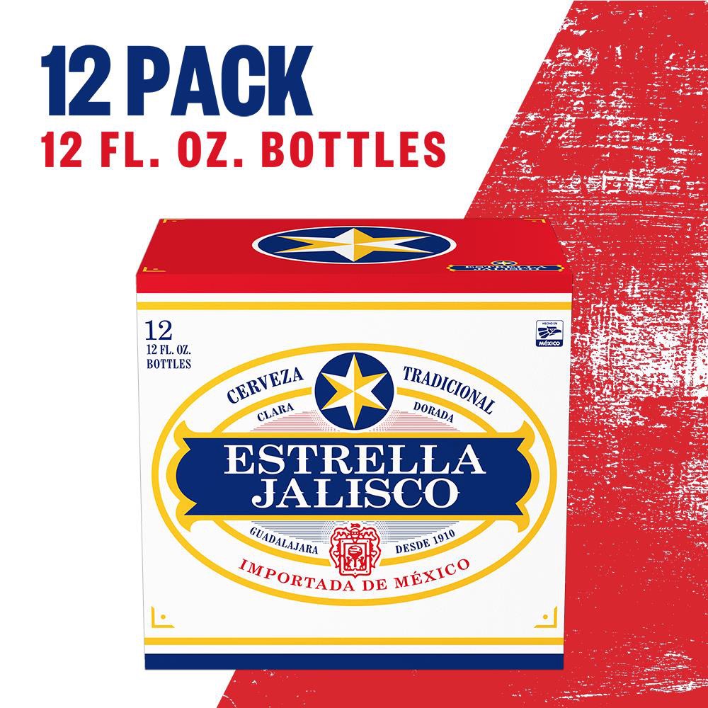 slide 8 of 9, Estrella Jalisco Mexican Beer, 12 Pack Beer, 12 FL OZ Bottles, 12 ct; 12 oz