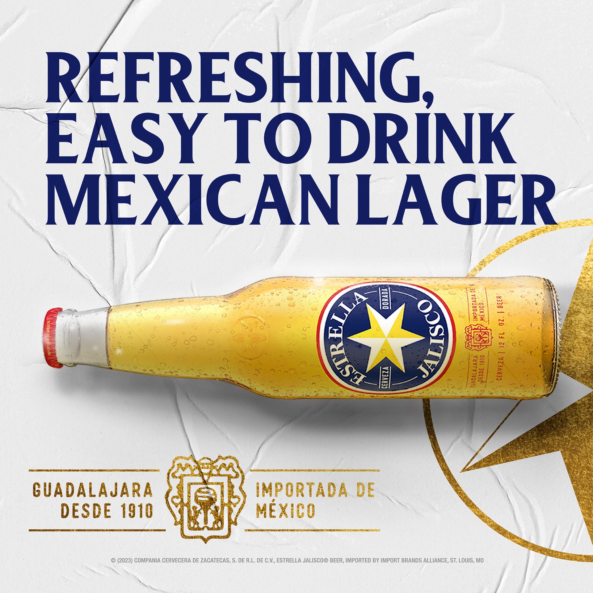 slide 6 of 9, Estrella Jalisco Mexican Beer, 12 Pack Beer, 12 FL OZ Bottles, 12 ct; 12 oz