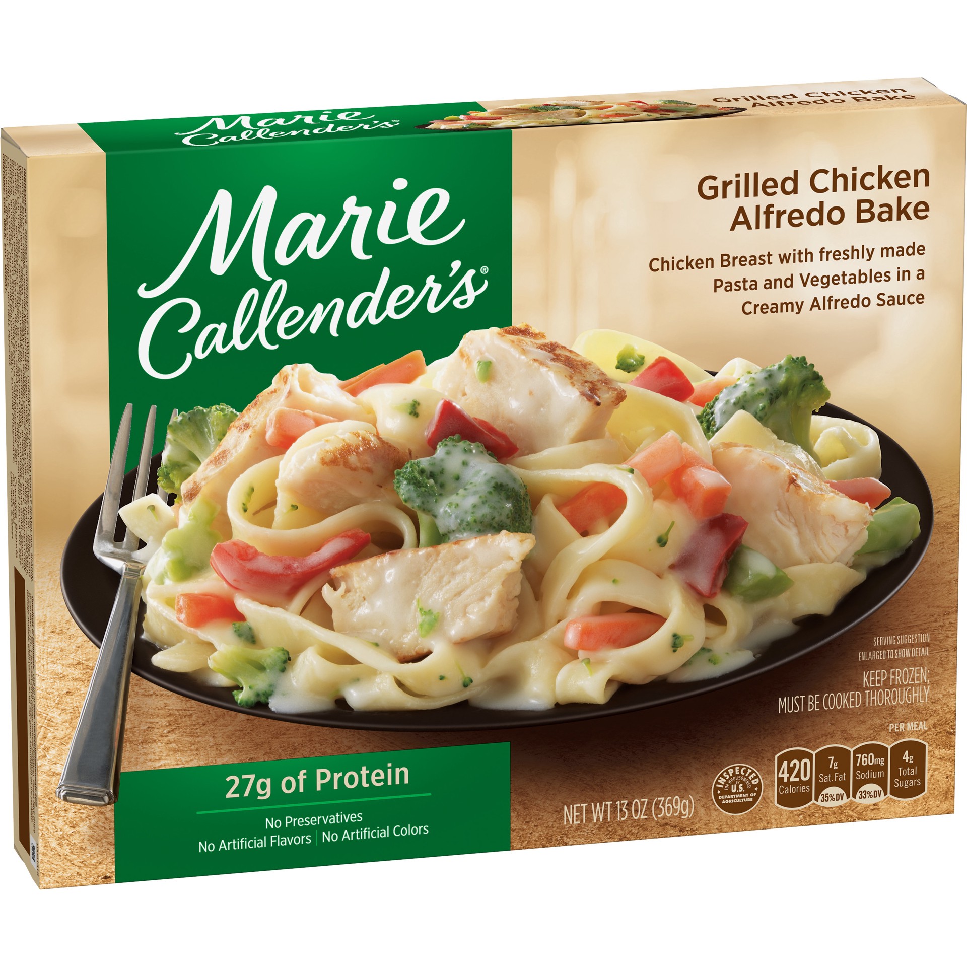 slide 2 of 5, Marie Callender's Grilled Chicken Alfredo Bake 13 oz, 13 oz