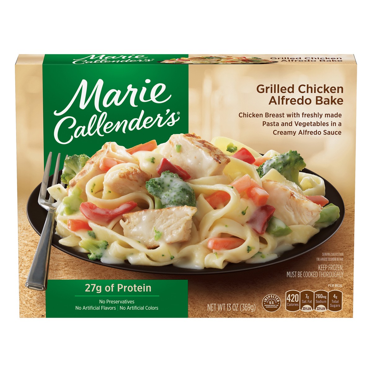 slide 1 of 5, Marie Callender's Grilled Chicken Alfredo Bake 13 oz, 13 oz