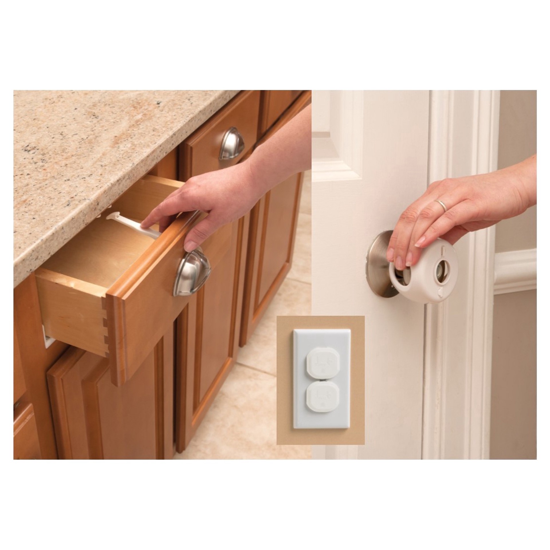 slide 11 of 13, Safety 1st Safety Essentials Childproofing Kit - White 46pc, 46 ct