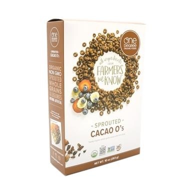 slide 1 of 1, One Degree Organic Foods Sprouted Cacao O's Cereal, 10 oz