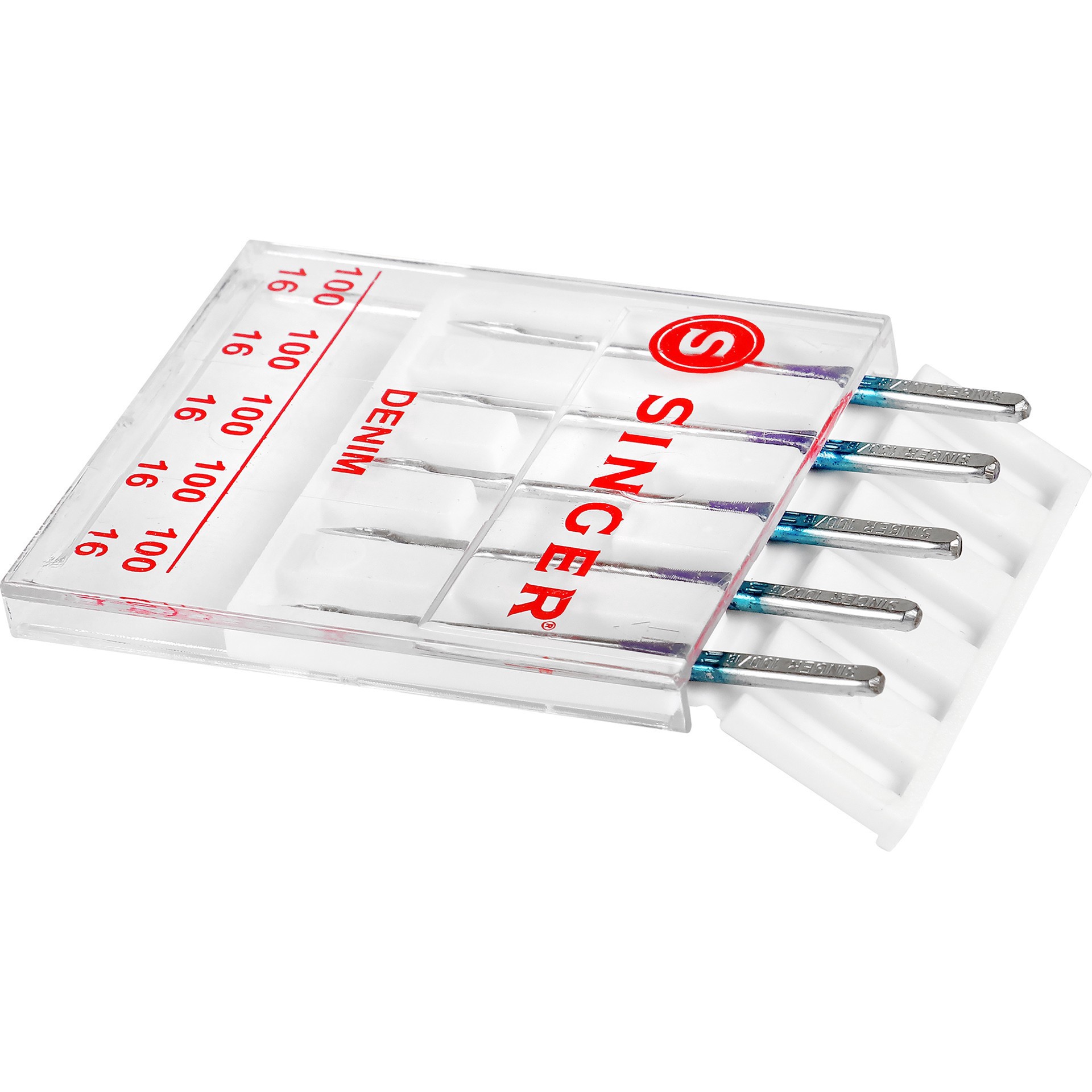 slide 3 of 3, SINGER Denim Sewing Machine Needles, Size 100/16 - 5 Count, 5 ct