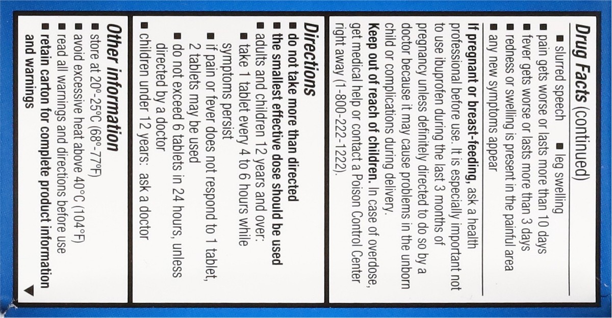slide 12 of 14, First Street Fst St Ibuprofen Brn Tab Comp Advil, 100 ct