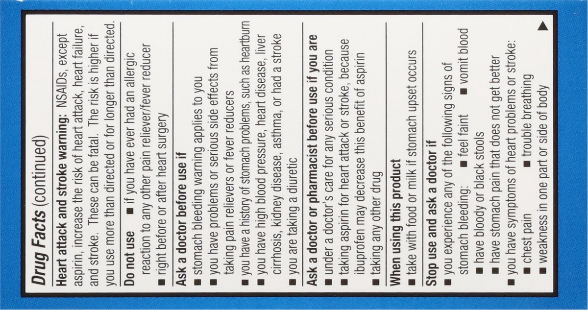 slide 7 of 14, First Street Fst St Ibuprofen Brn Tab Comp Advil, 100 ct