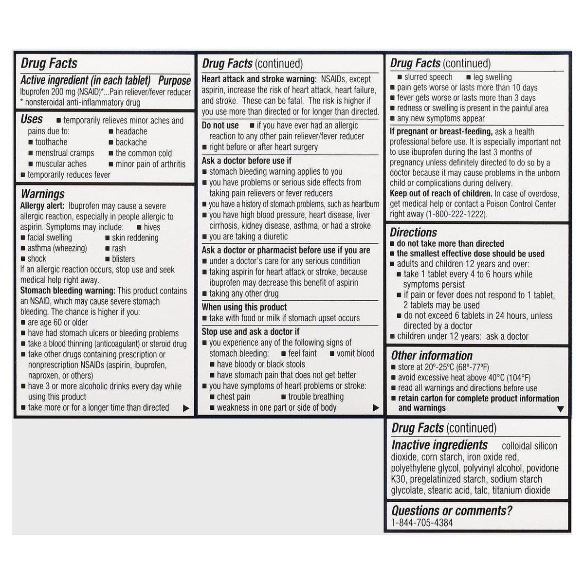 slide 4 of 14, First Street Fst St Ibuprofen Brn Tab Comp Advil, 100 ct