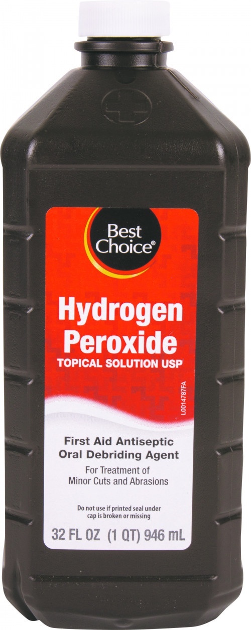 slide 1 of 1, Best Choice Hydrogen Peroxide Topical Solution, 32 oz