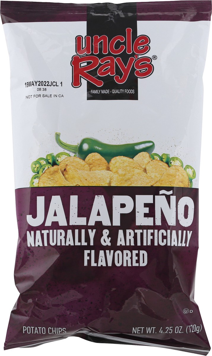 slide 6 of 9, Uncle Ray's Uncle Rays Jalapeno Potato Chips, 4.25 oz