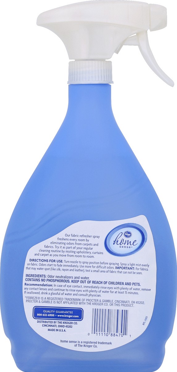 slide 6 of 6, Kroger Home Sense Fabric Refresher Spray, 27 fl oz