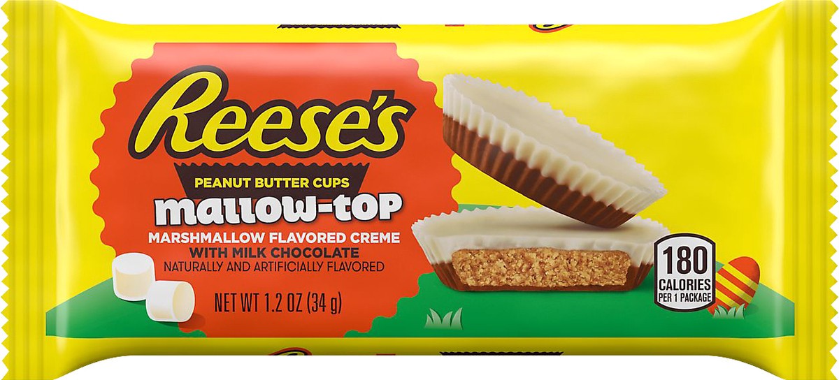 slide 3 of 3, Reese's Mallow-Top Peanut Butter Cups 1.2 oz, 1.2 oz