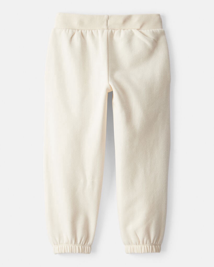 slide 2 of 3, Carter's Carters Toddler Girl DayDream Fleece Drawstring Joggers - Cream Cream 5T, 1 ct