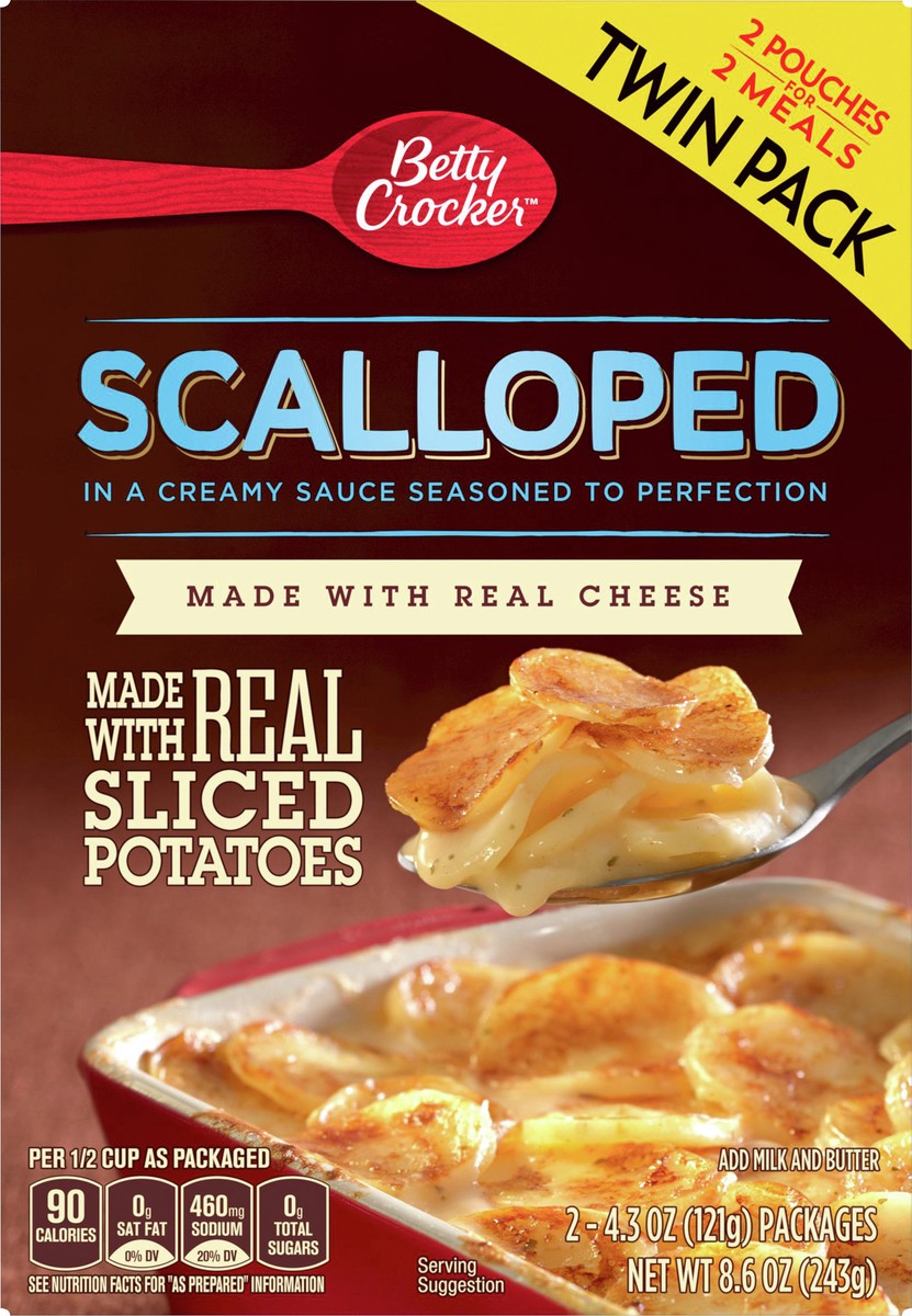 slide 3 of 9, Betty Crocker Scalloped Potato Twin Pack, 8.6 oz