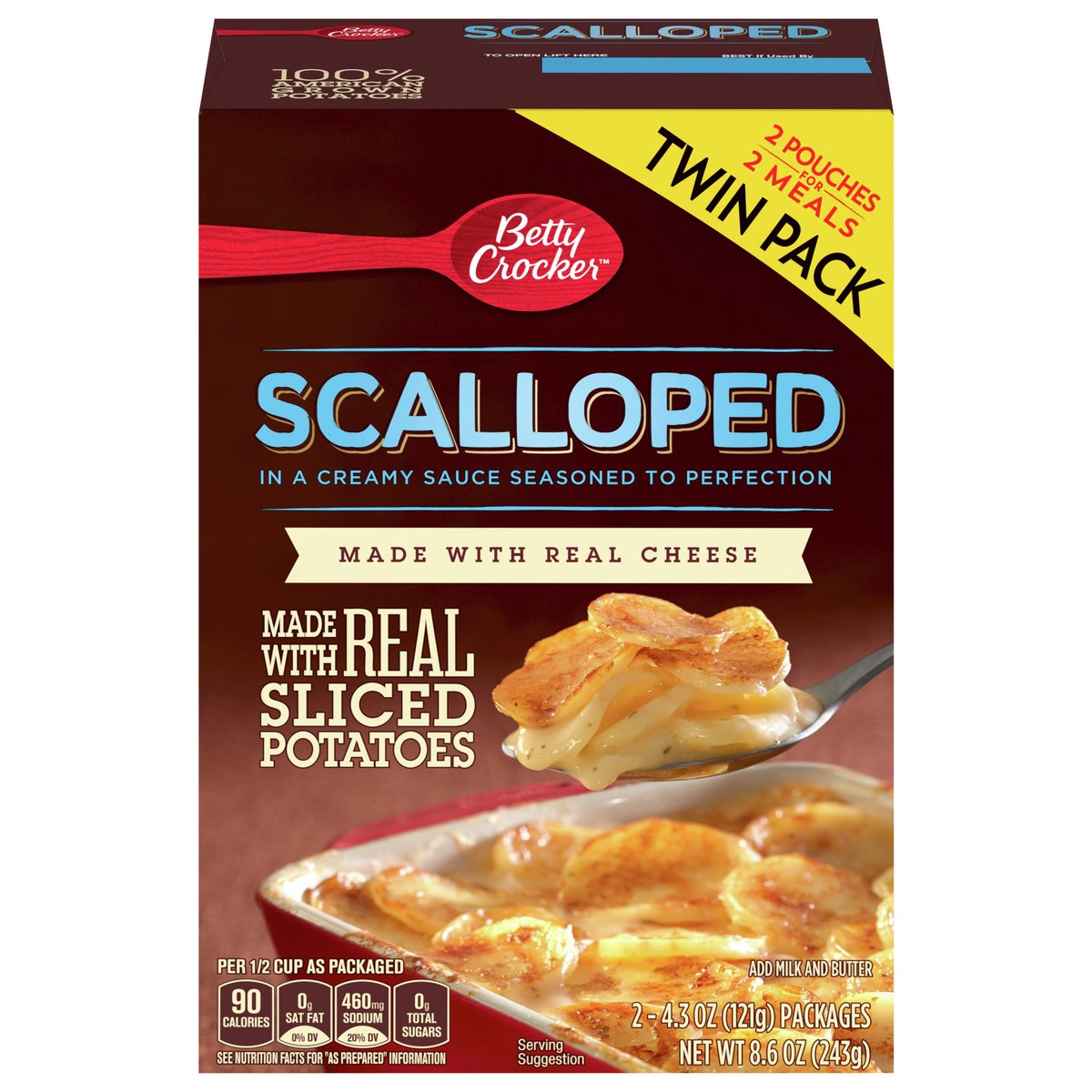 slide 1 of 9, Betty Crocker Scalloped Potato Twin Pack, 8.6 oz