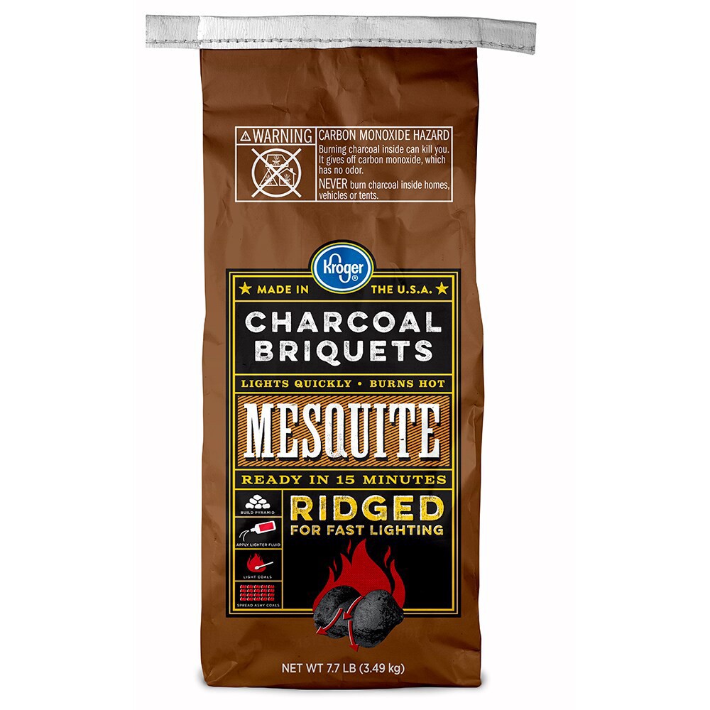 slide 4 of 4, Kroger Mesquite Charcoal Briquets, 7.7 lb