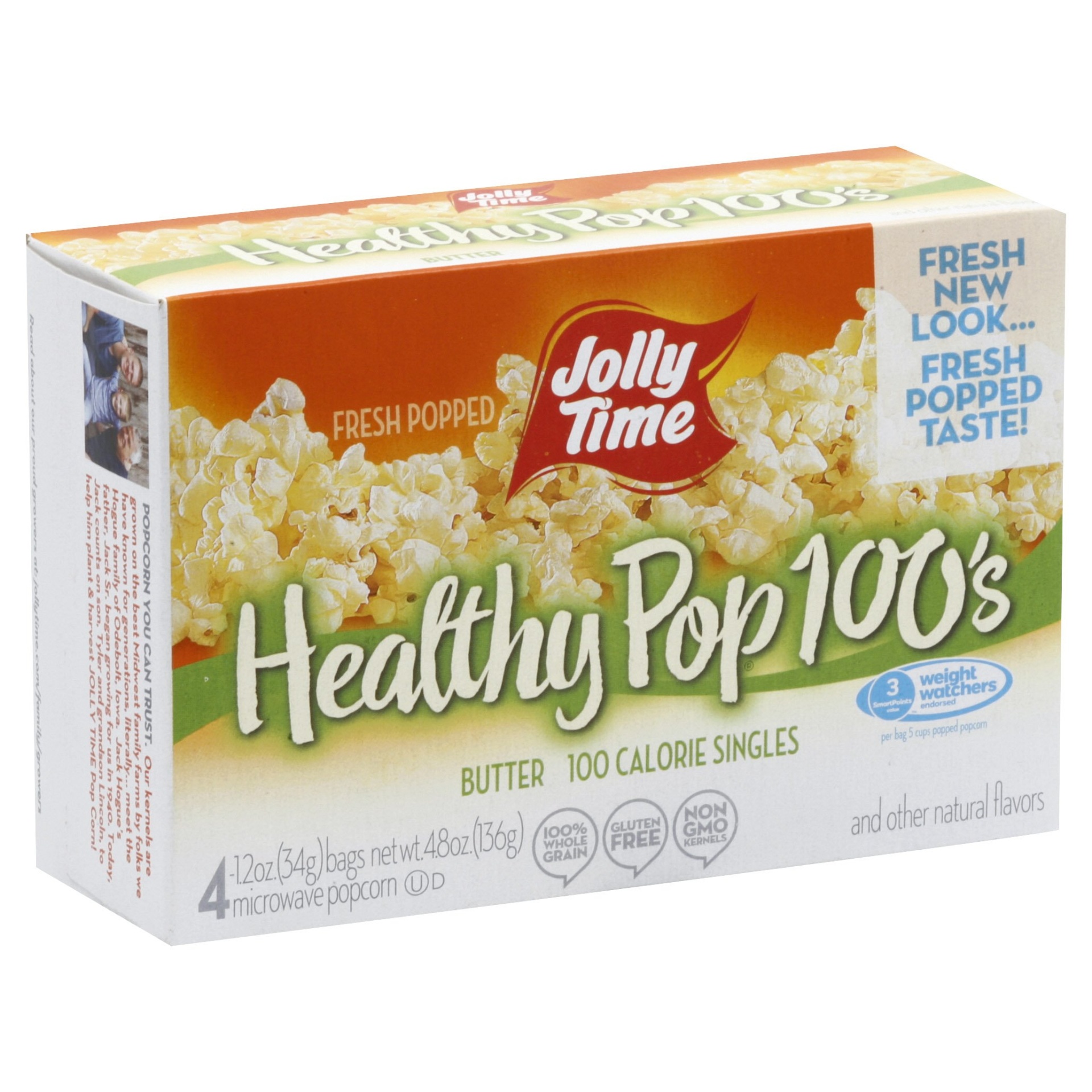 Jolly Time 100 Calorie Healthy Pop Butter Microwave Pop Corn Shipt