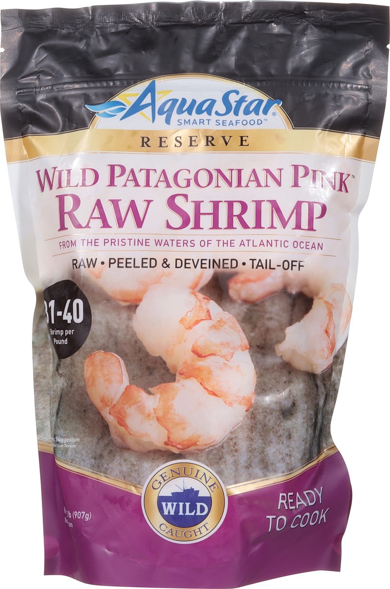 slide 6 of 9, Aqua Star Reserve Raw Wild Patagonian Pink Shrimp 2 lb, 2 lb