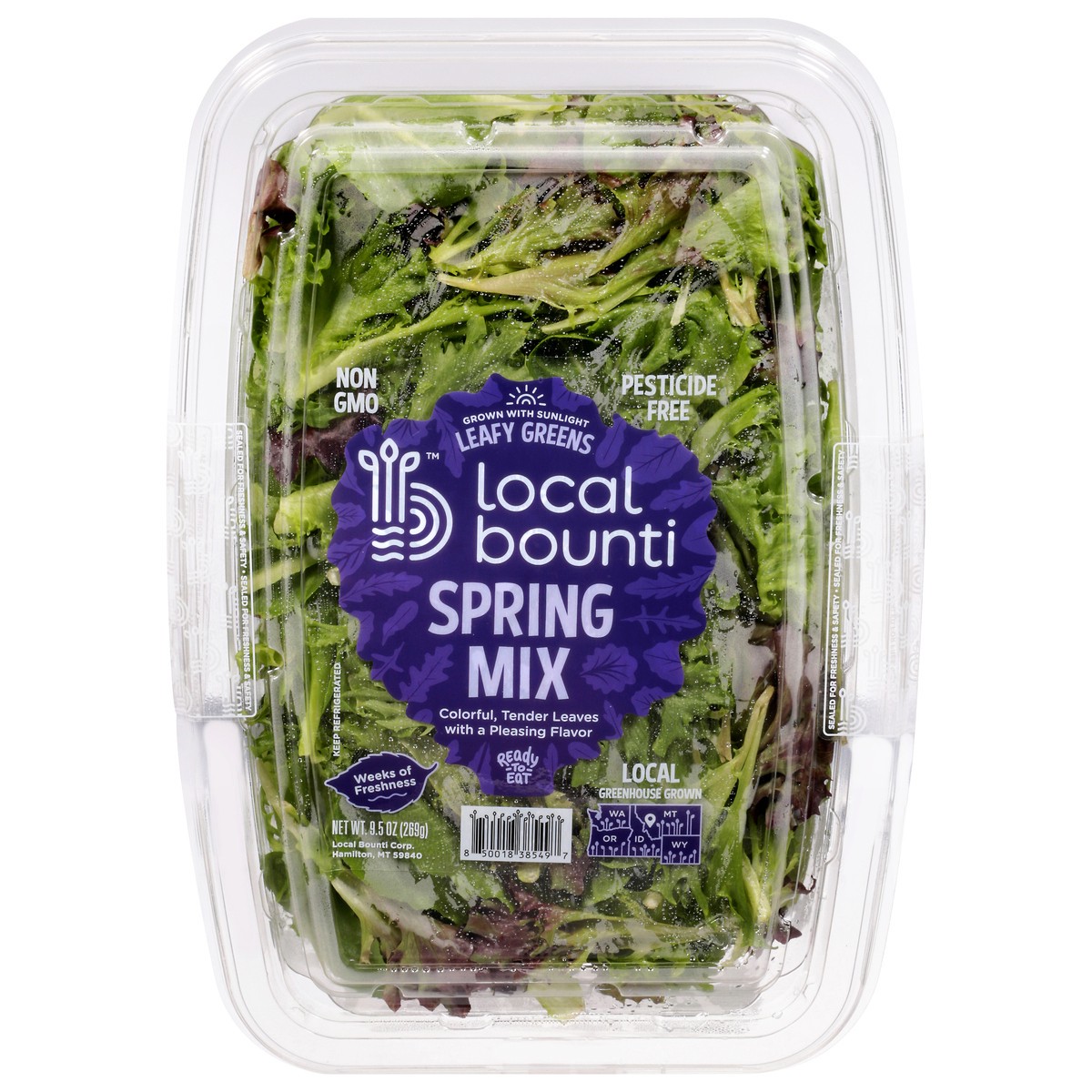 slide 4 of 9, Local Bounti Spring Mix 9.5 oz, 9.5 oz