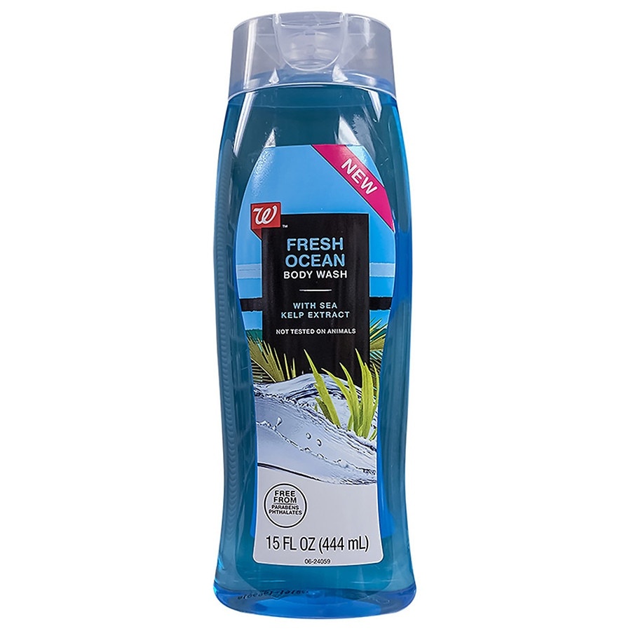 slide 1 of 1, Walgreens Fresh Ocean Body Wash, 15 fl oz