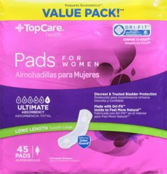 Topcare Bladder Control Ultimate Long Pads 45 Count