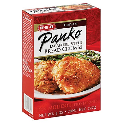 slide 1 of 1, H-E-B Teriyaki Panko Japanese Style Bread Crumbs, 8 oz