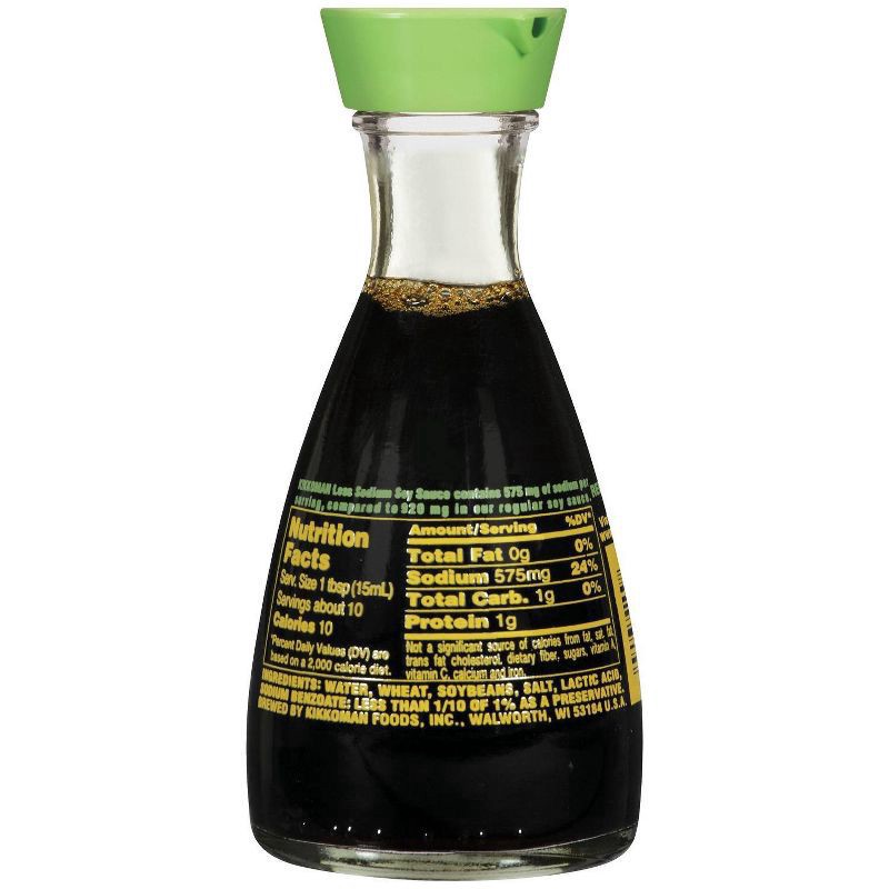 slide 5 of 5, Kikkoman Less Sodium Soy Sauce, 5 fl oz