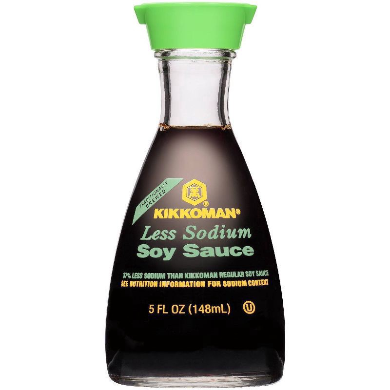 slide 1 of 5, Kikkoman Less Sodium Soy Sauce, 5 fl oz