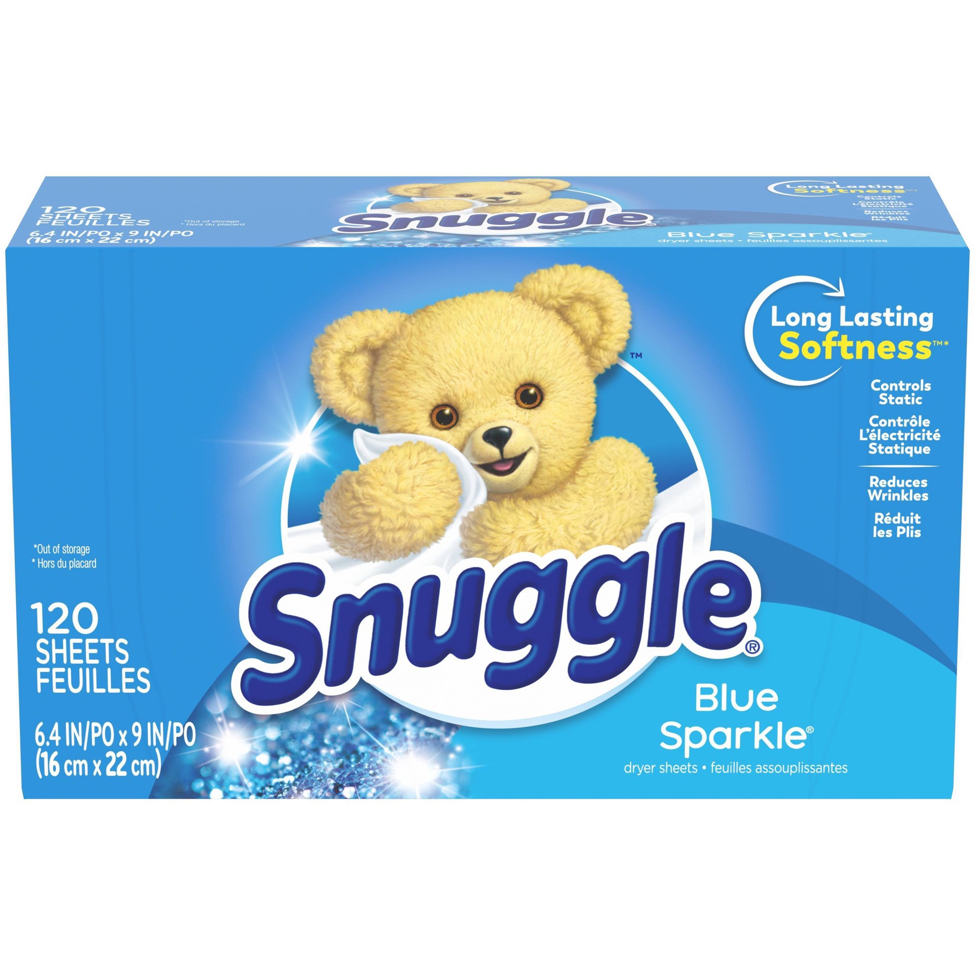 slide 8 of 11, Snuggle Blue Sparkle Dryer Sheets 120 Each, 120 ct