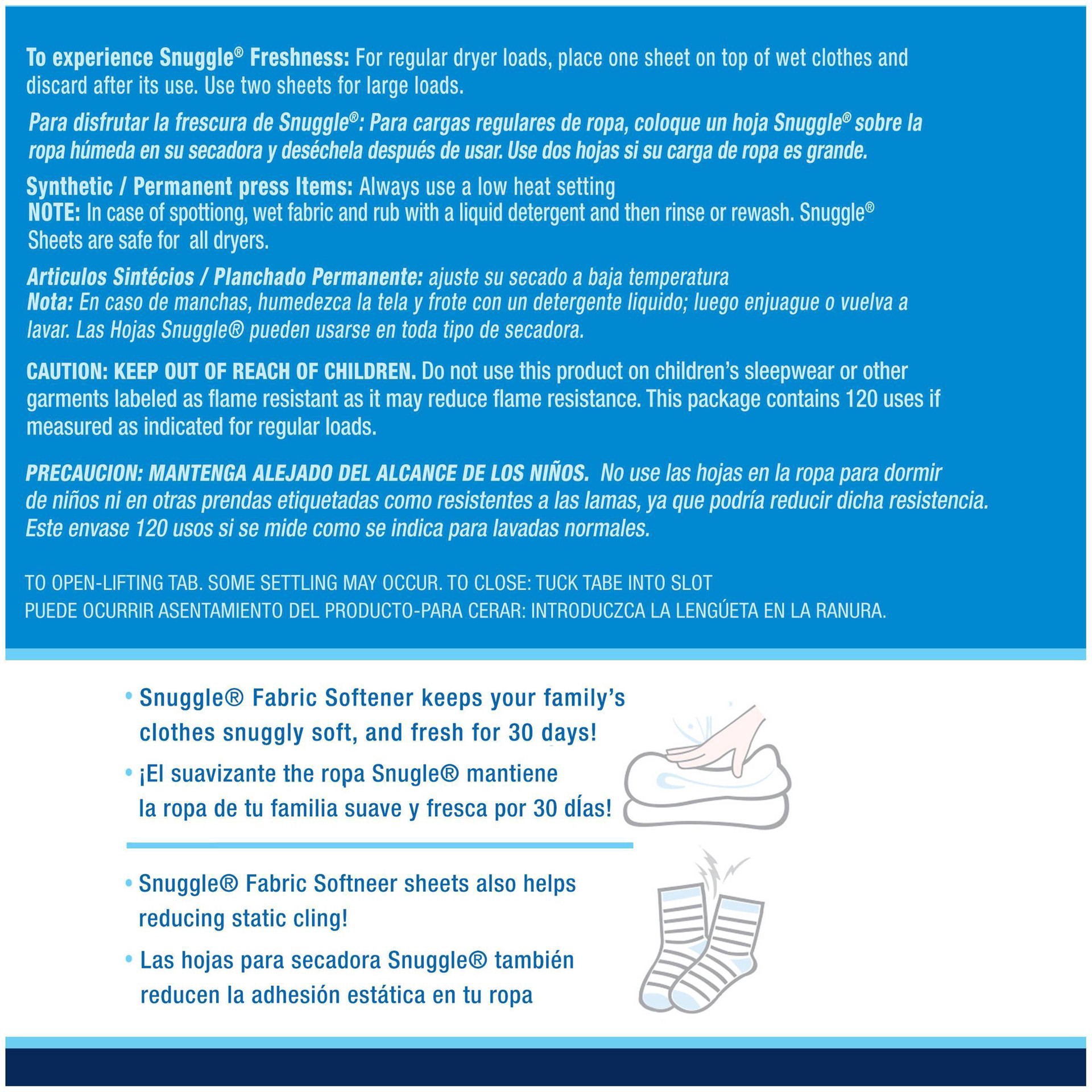 slide 7 of 11, Snuggle Blue Sparkle Dryer Sheets 120 Each, 120 ct