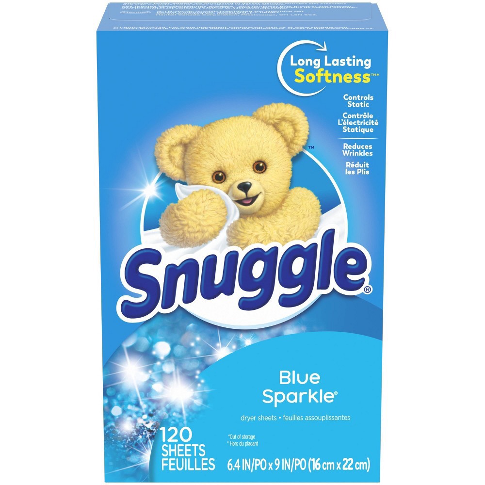 slide 3 of 11, Snuggle Blue Sparkle Dryer Sheets 120 Each, 120 ct