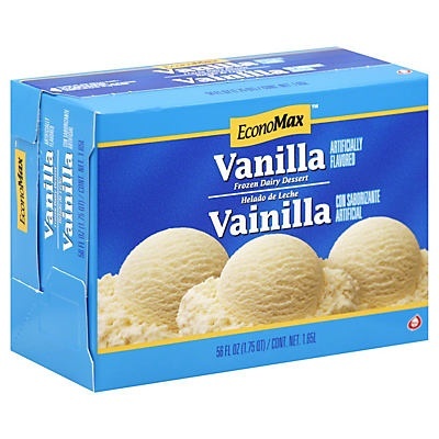 slide 1 of 1, EconoMax Vanilla Frozen Dairy Dessert, 56 oz