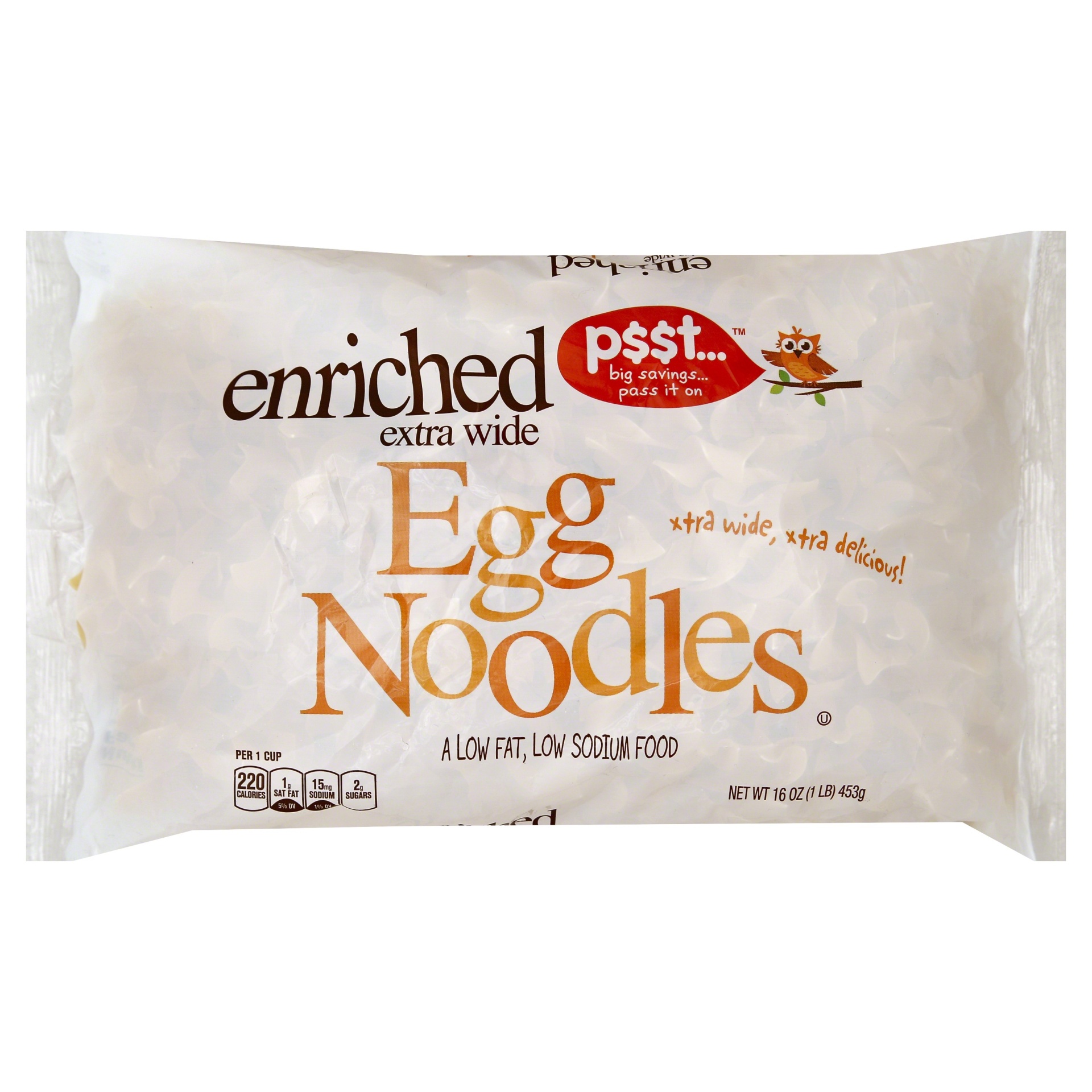 slide 1 of 1, Psssst! Egg Noodles 16 oz, 16 oz