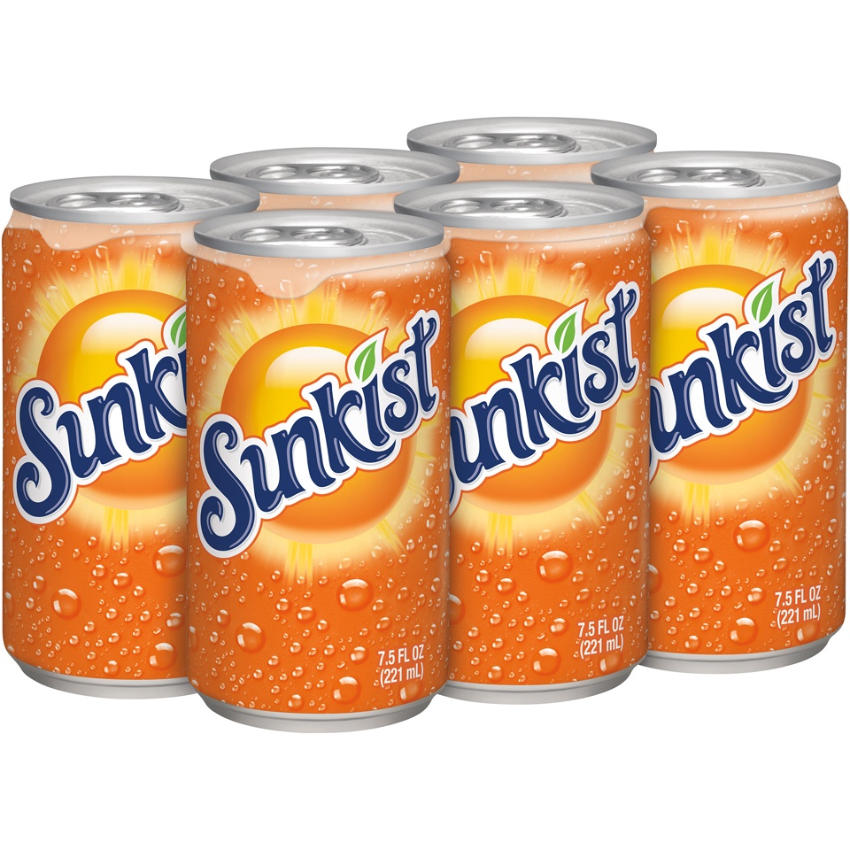 slide 2 of 3, Sunkist Orange Soda, 6 ct; 7.5 fl oz