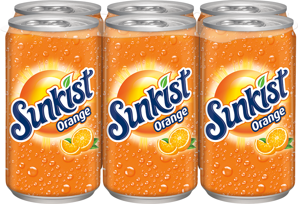 slide 1 of 3, Sunkist Orange Soda, 6 ct; 7.5 fl oz